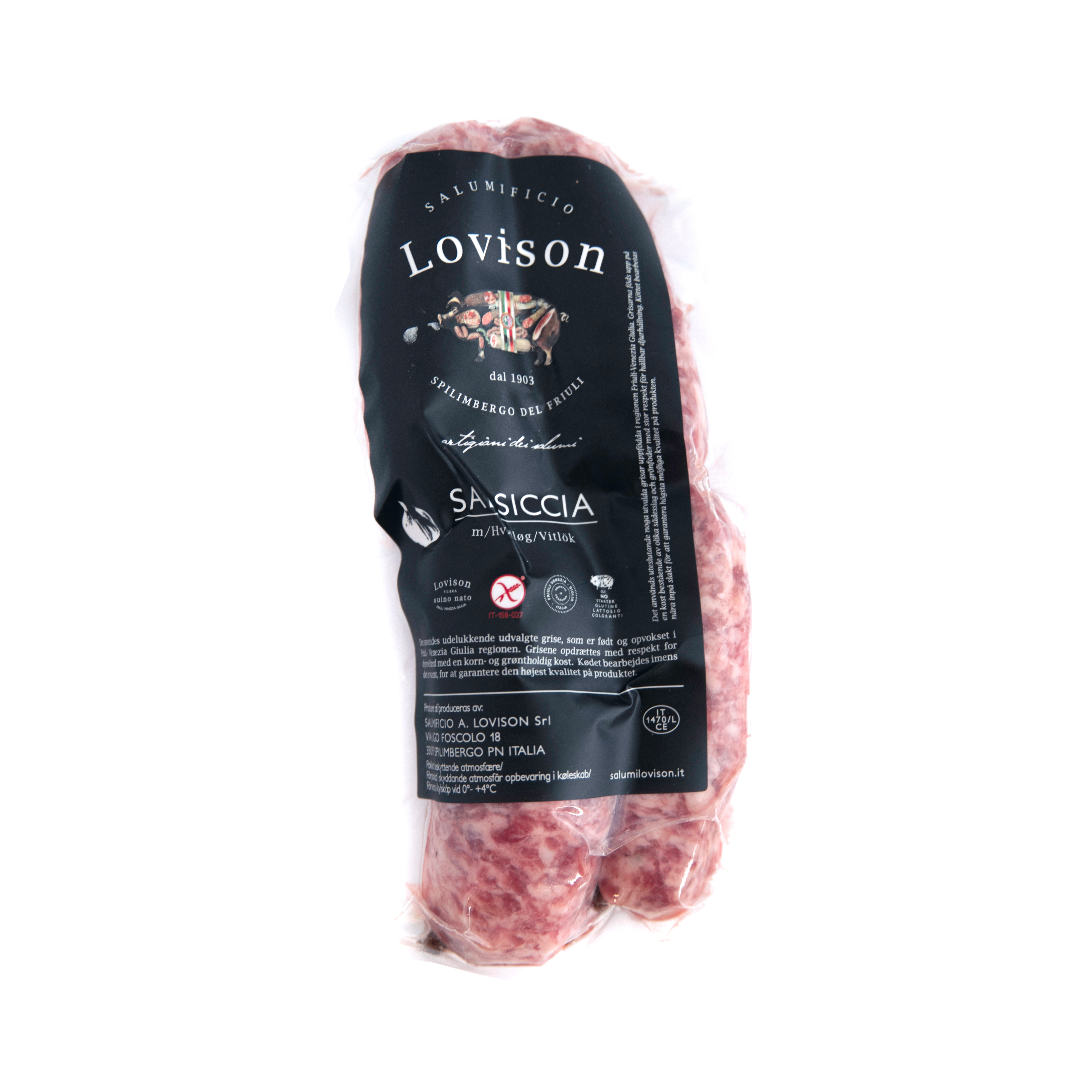 Salsiccia med hvidløg 300 g