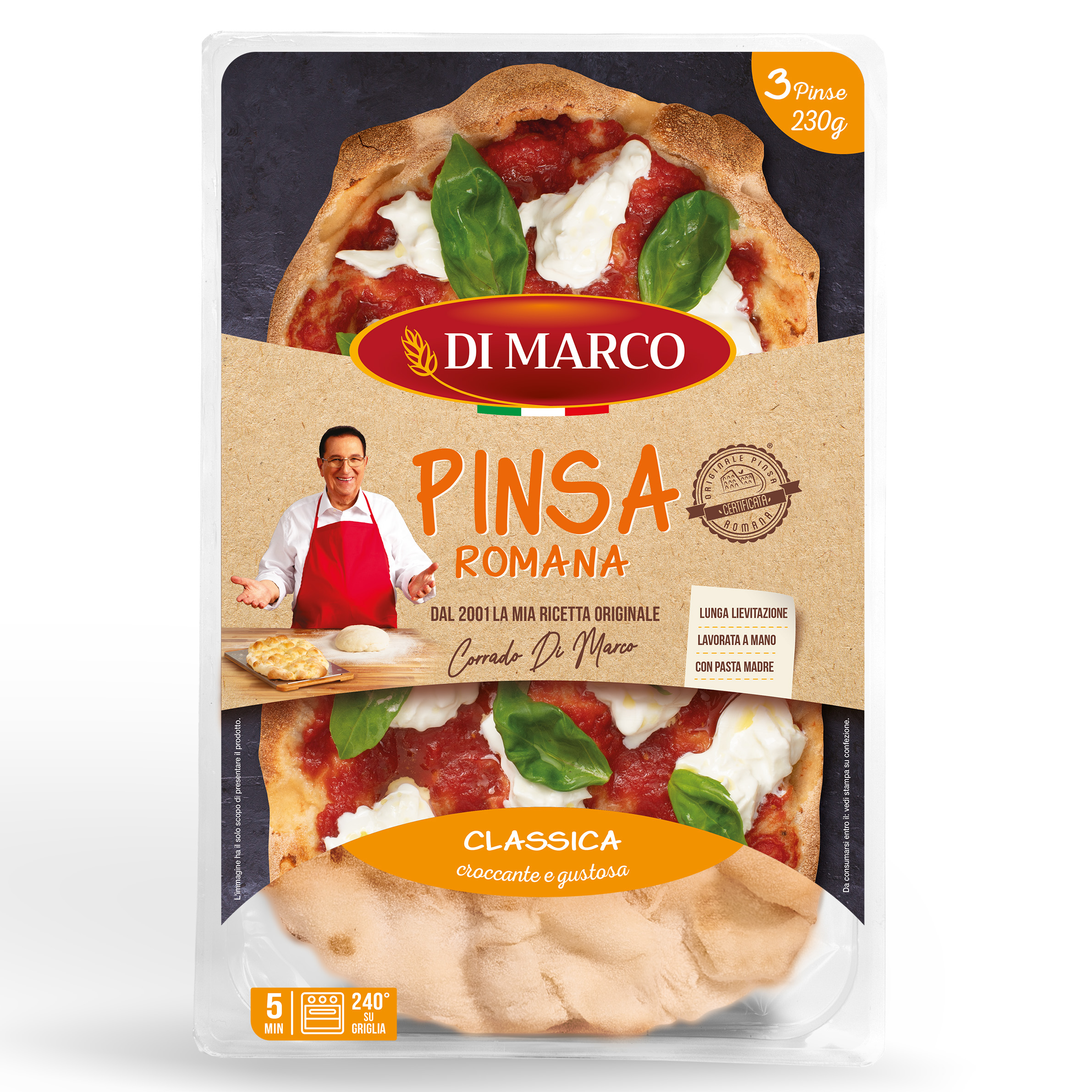 Pinsa Romana Di Marco Classic 3x230 g