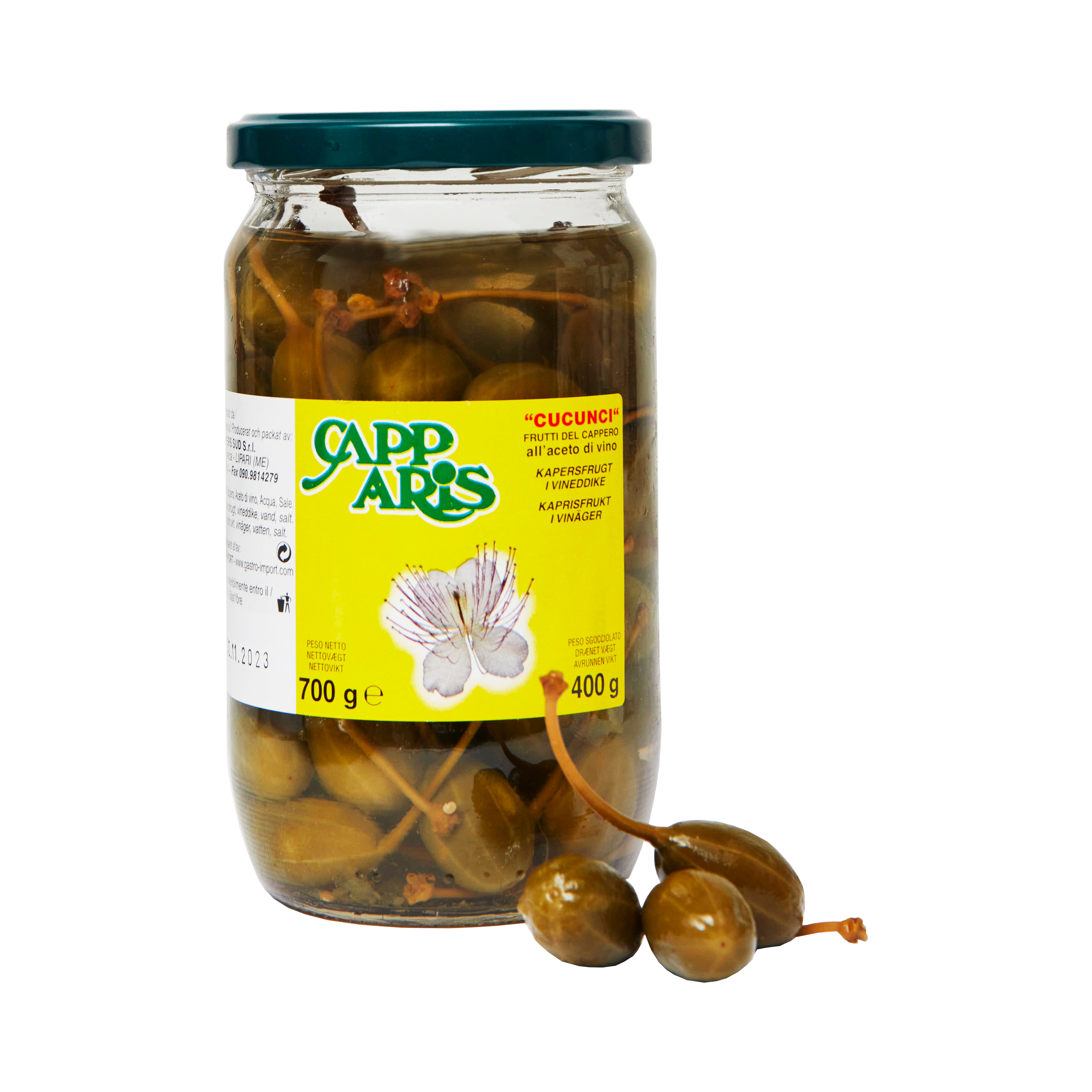 Kapersbær i vineddike 700 g