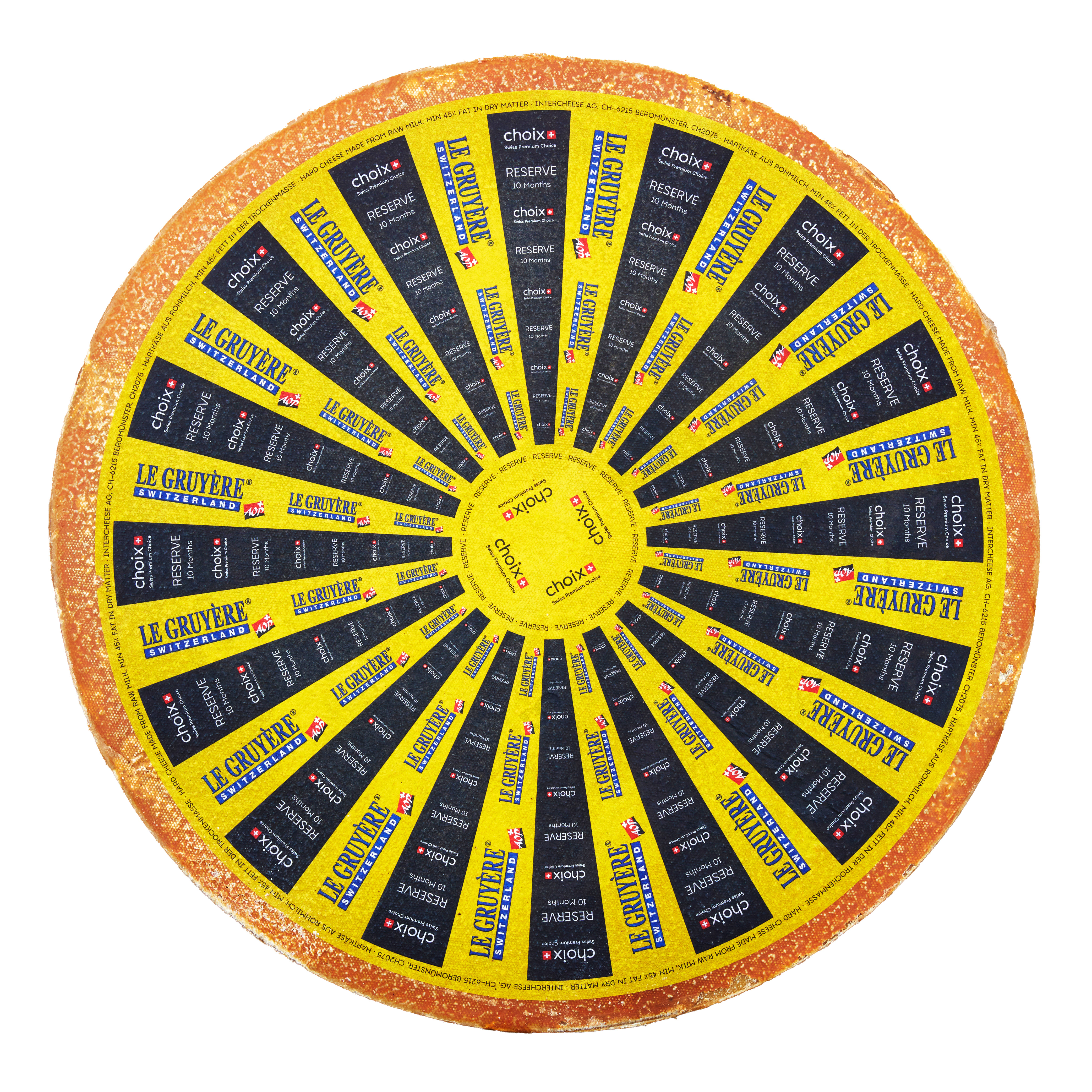 Choix Gruyère AOP Réserve 10 md. ca 33 kg