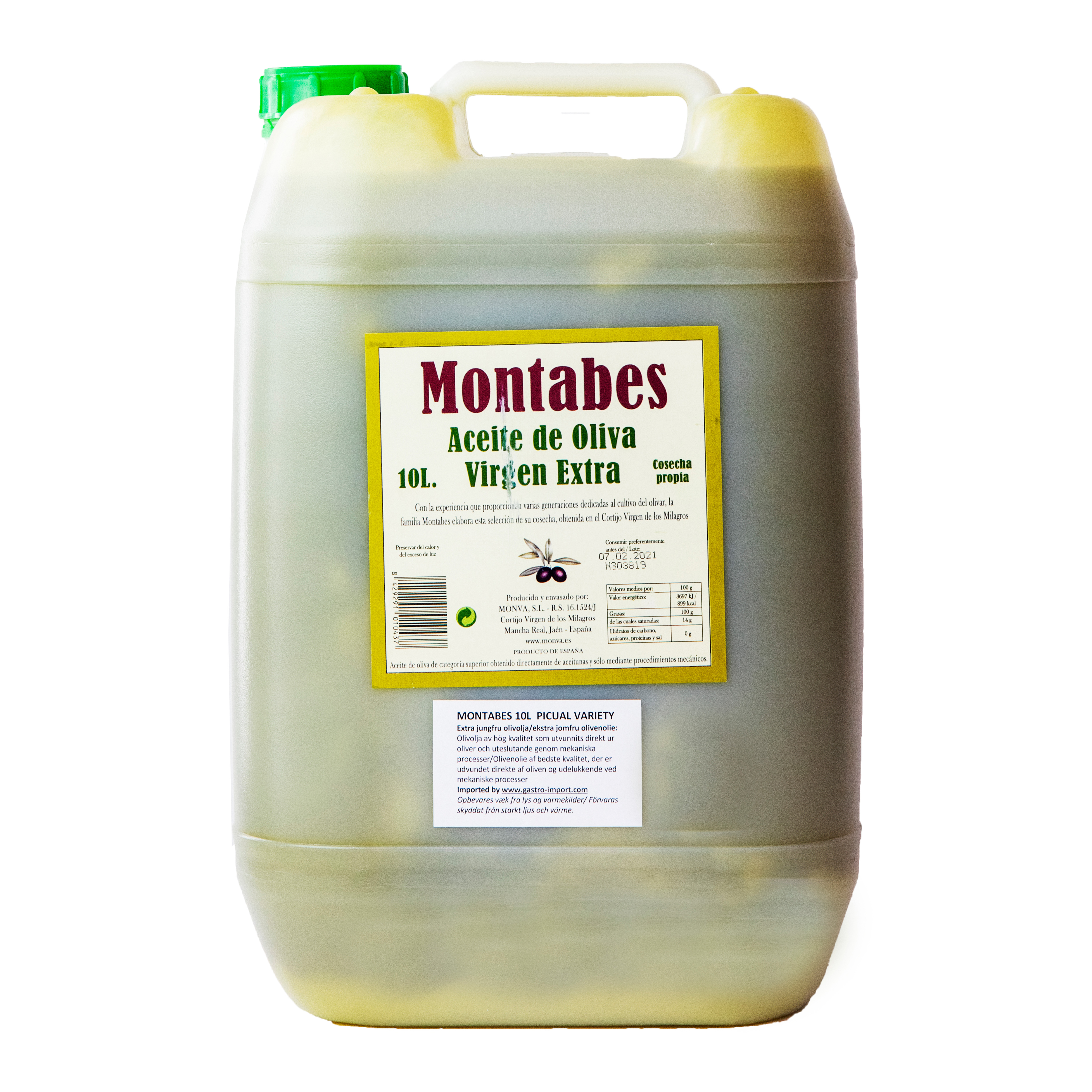 Montabes Picual EVOO 10 L
