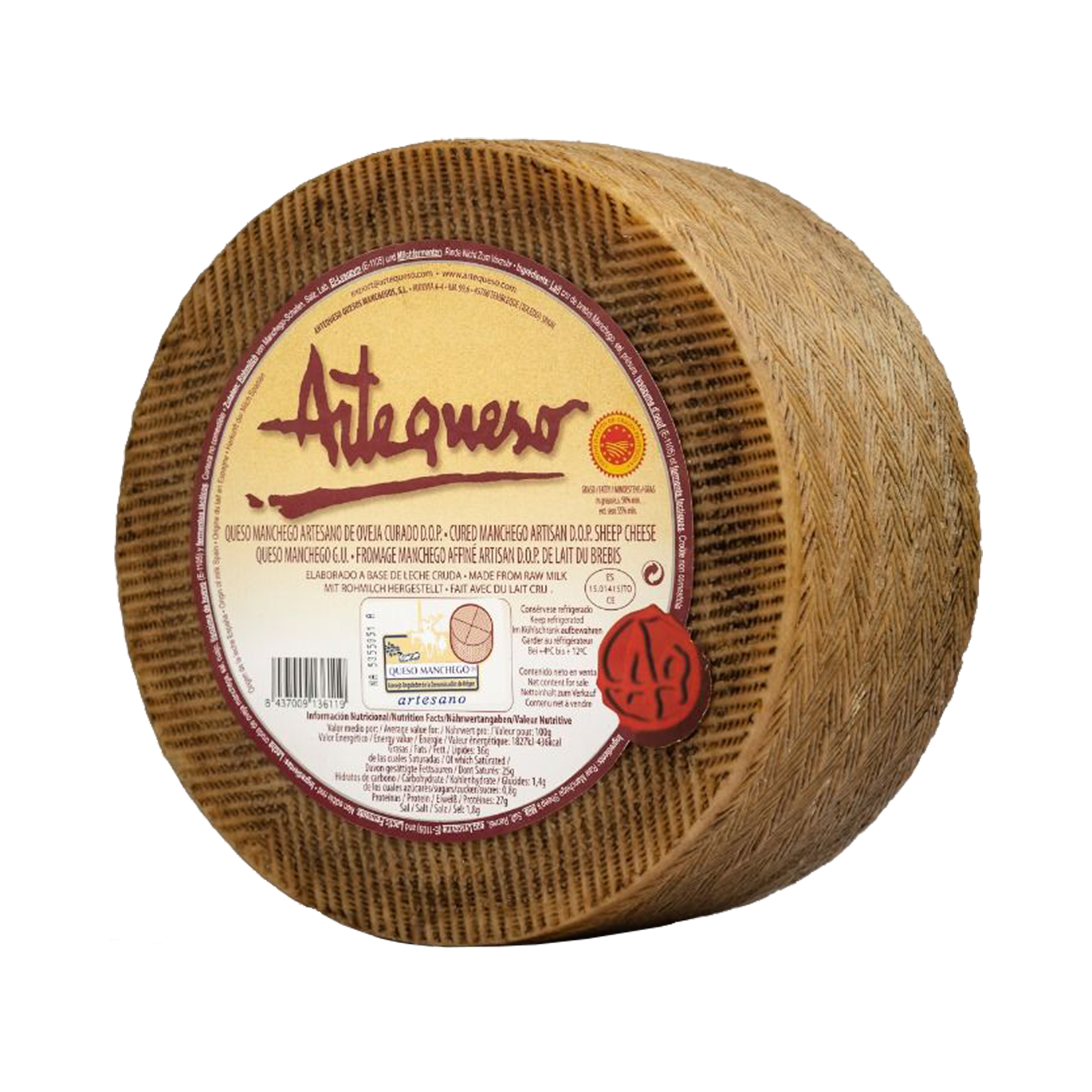 Manchego DOP Curado 3 kg