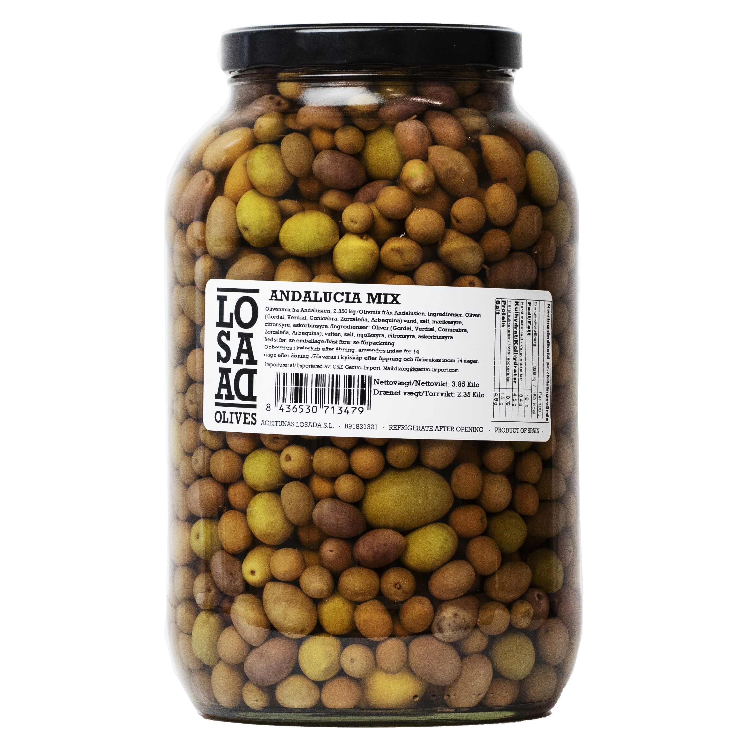 Olivenmix fra Andalusien 3,9 kg