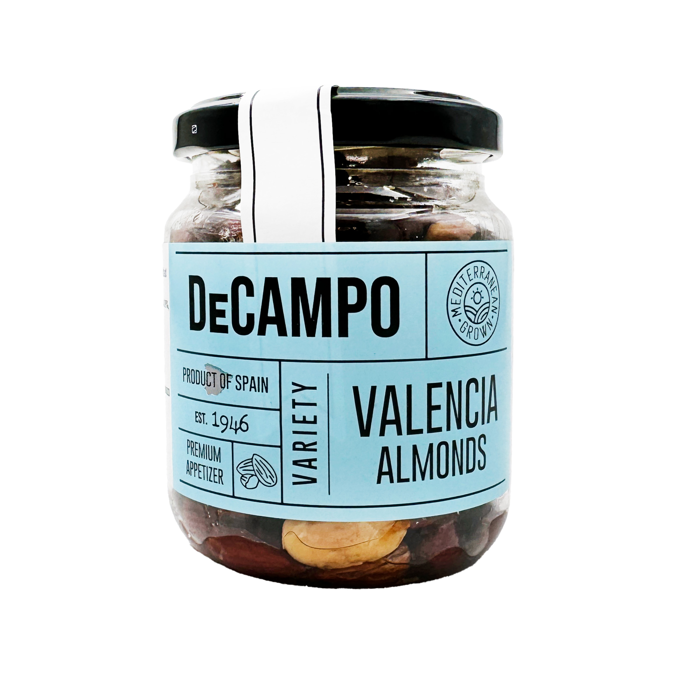 Valencia mandler med skind, saltet 125 g