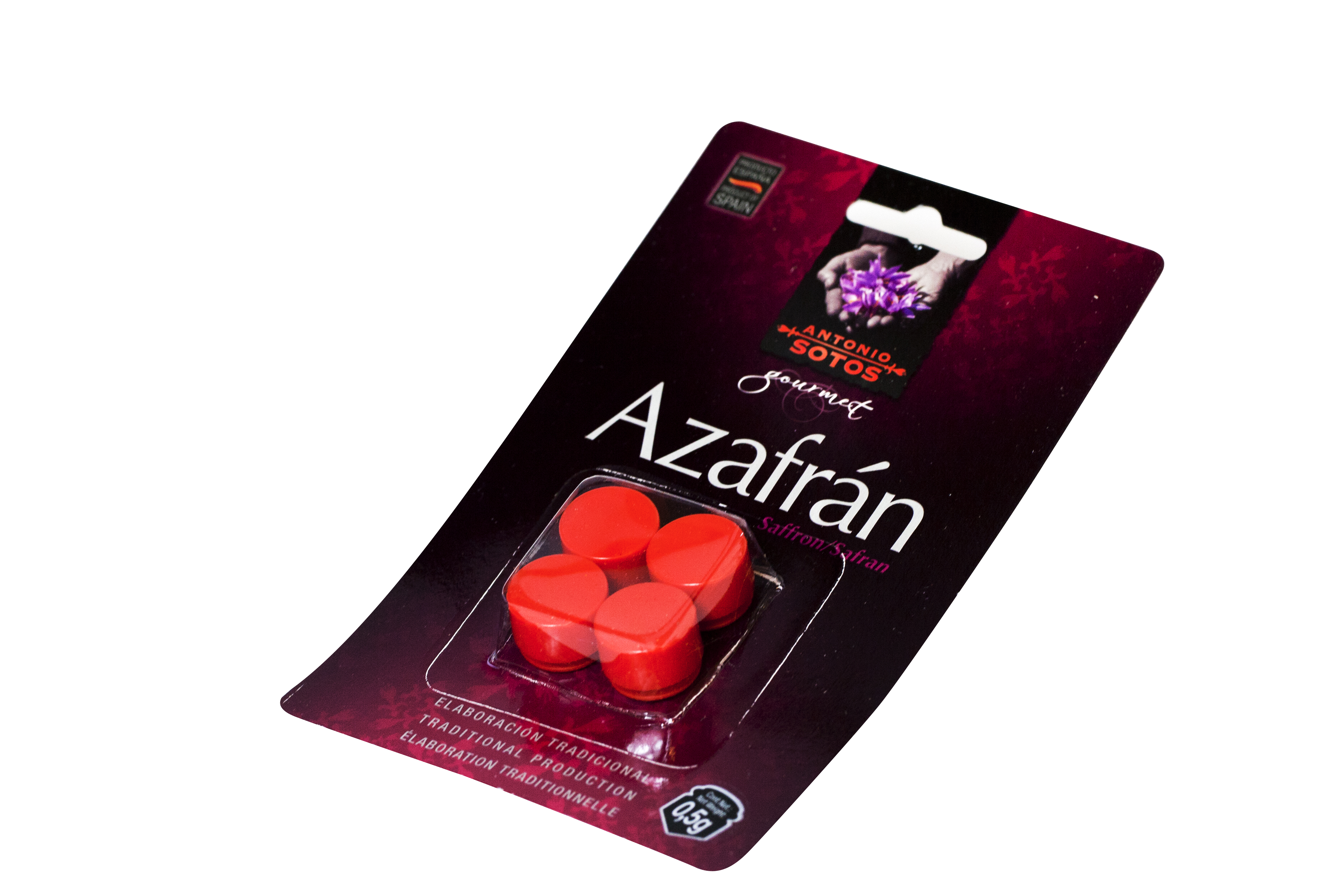 Safran stødt 1. kval. 0,5 g