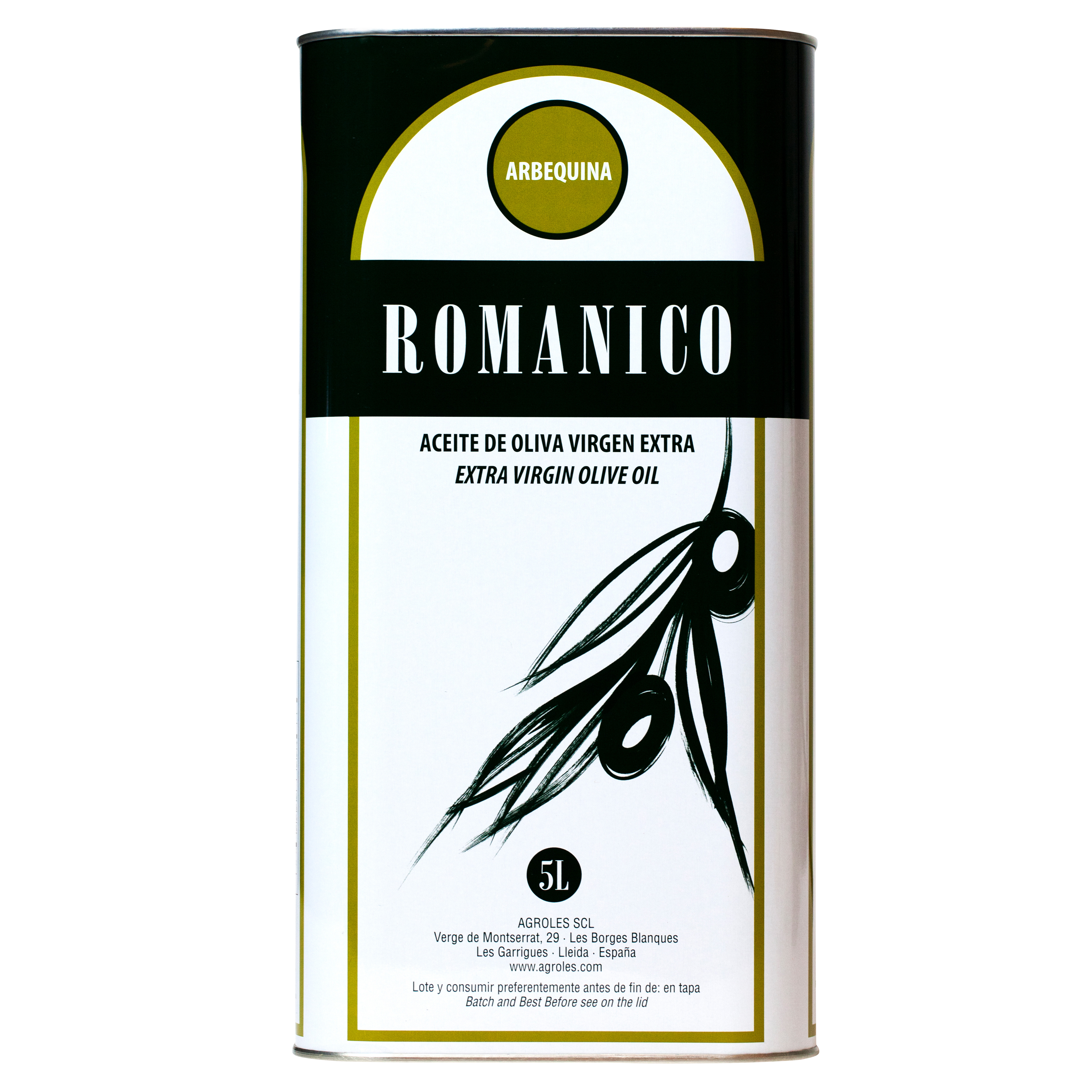 Romanico EVOO Arbequina 5 L