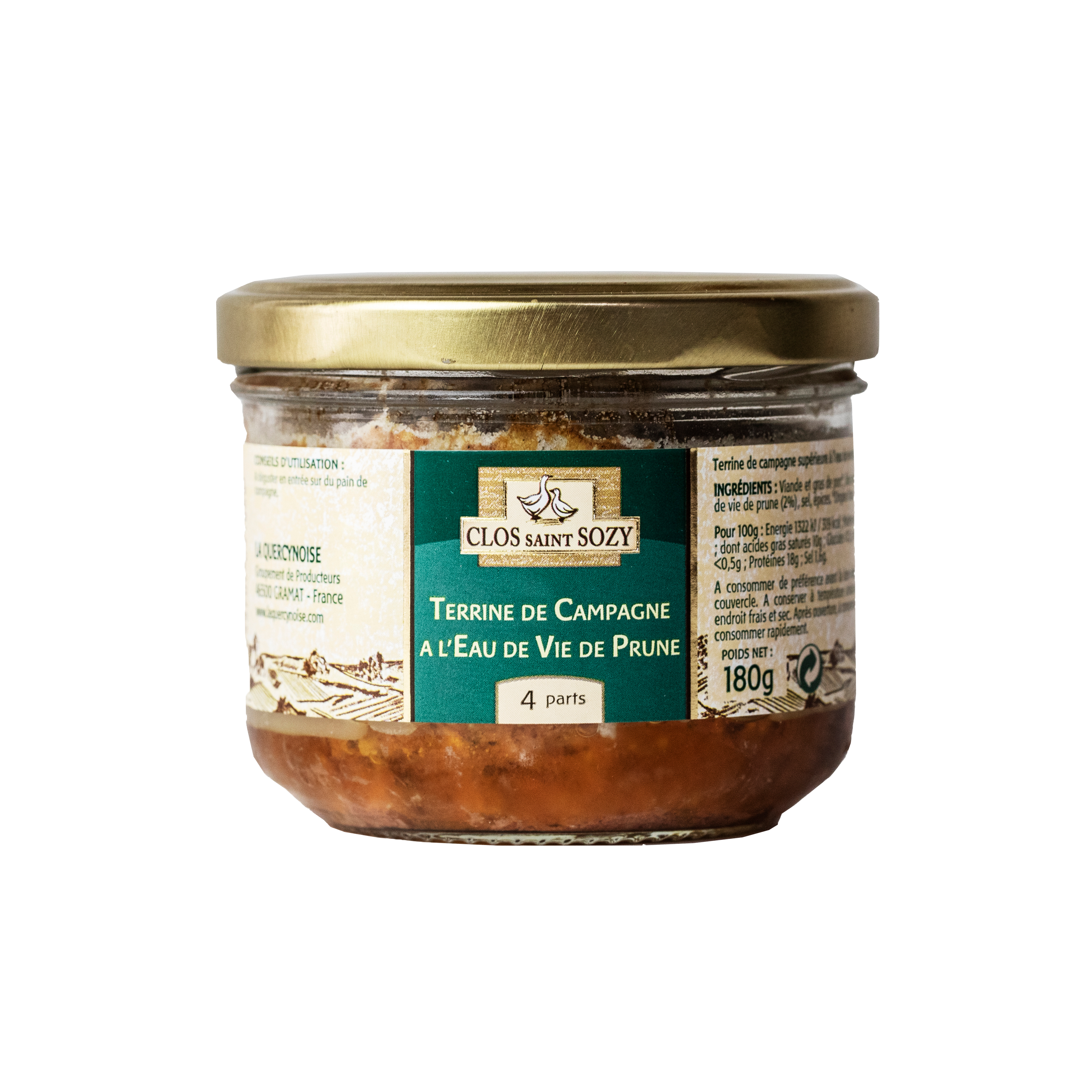 Terrine de Campagne med blommesnaps 180 g