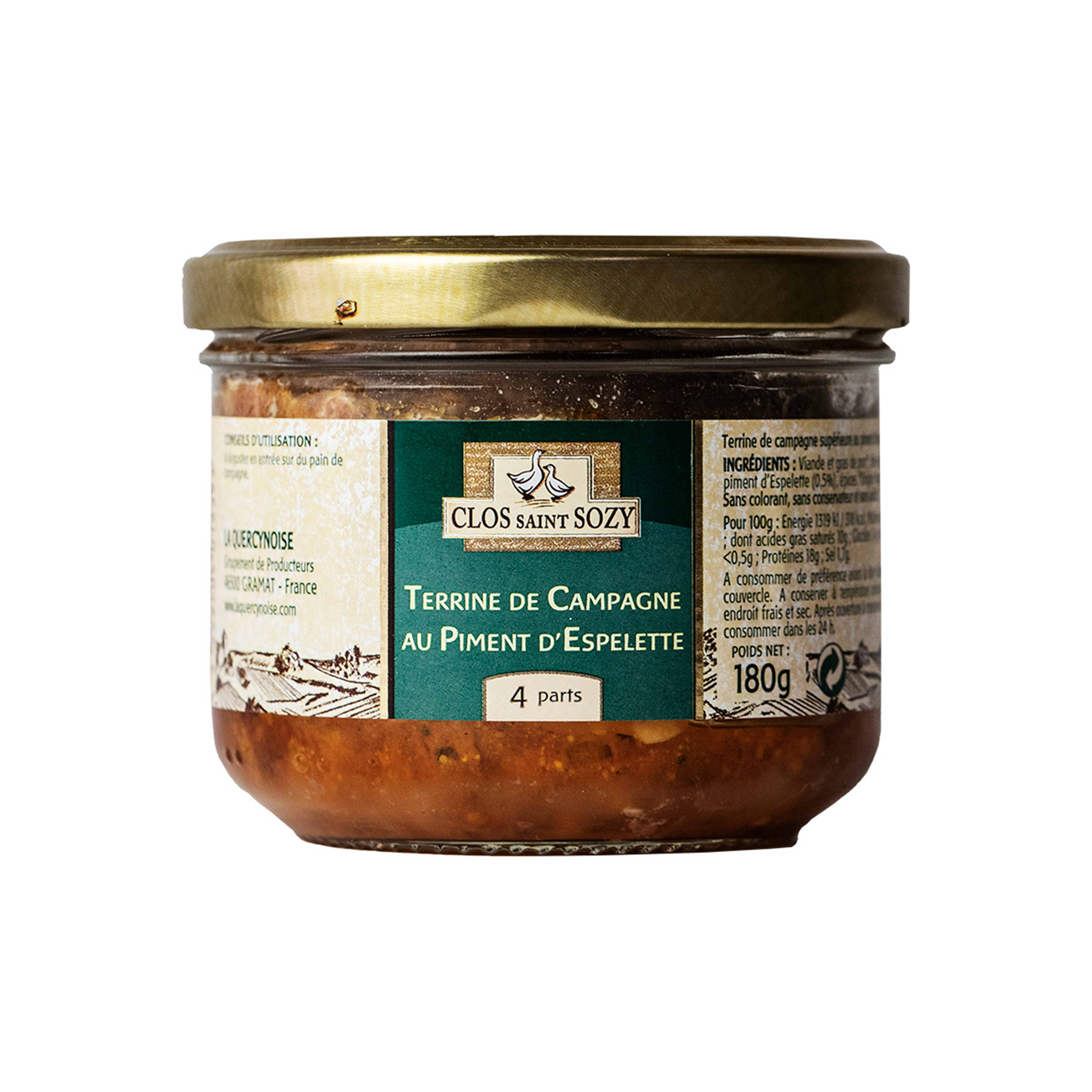 Terrine de Campagne d'Espelette 180 g