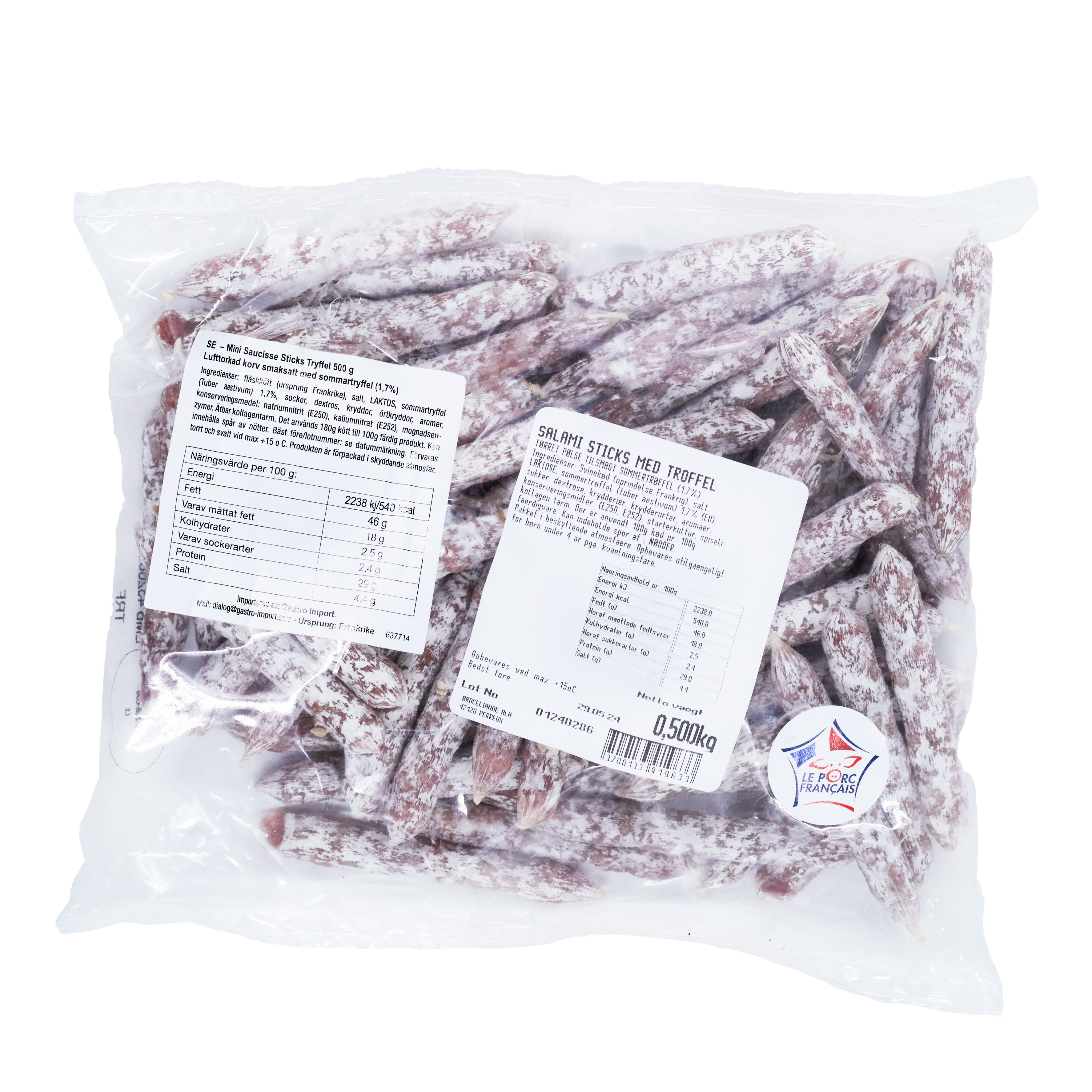 Mini Saucisse Sticks Trøffel 500 g