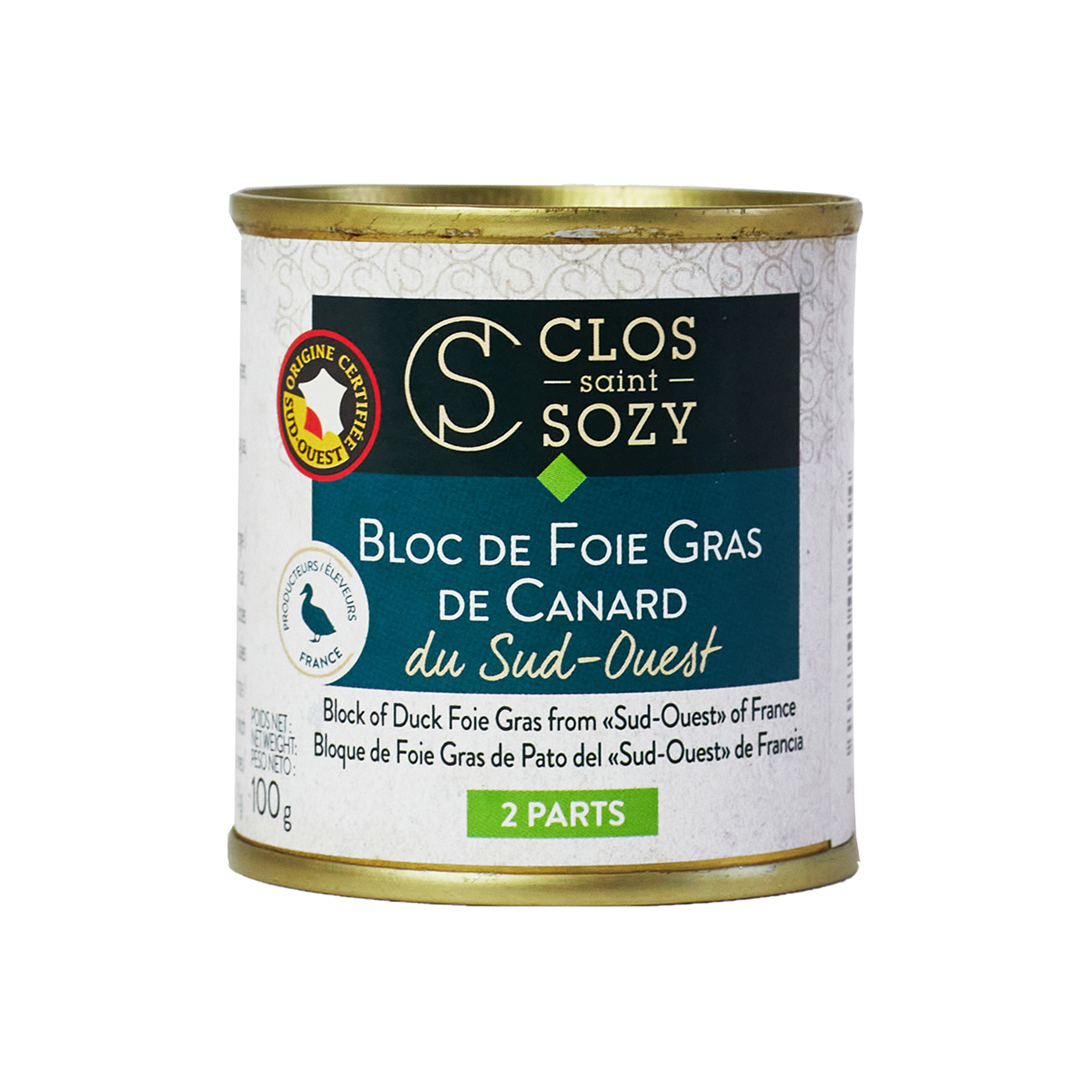Foie Gras de Canard bloc IGP 100 g