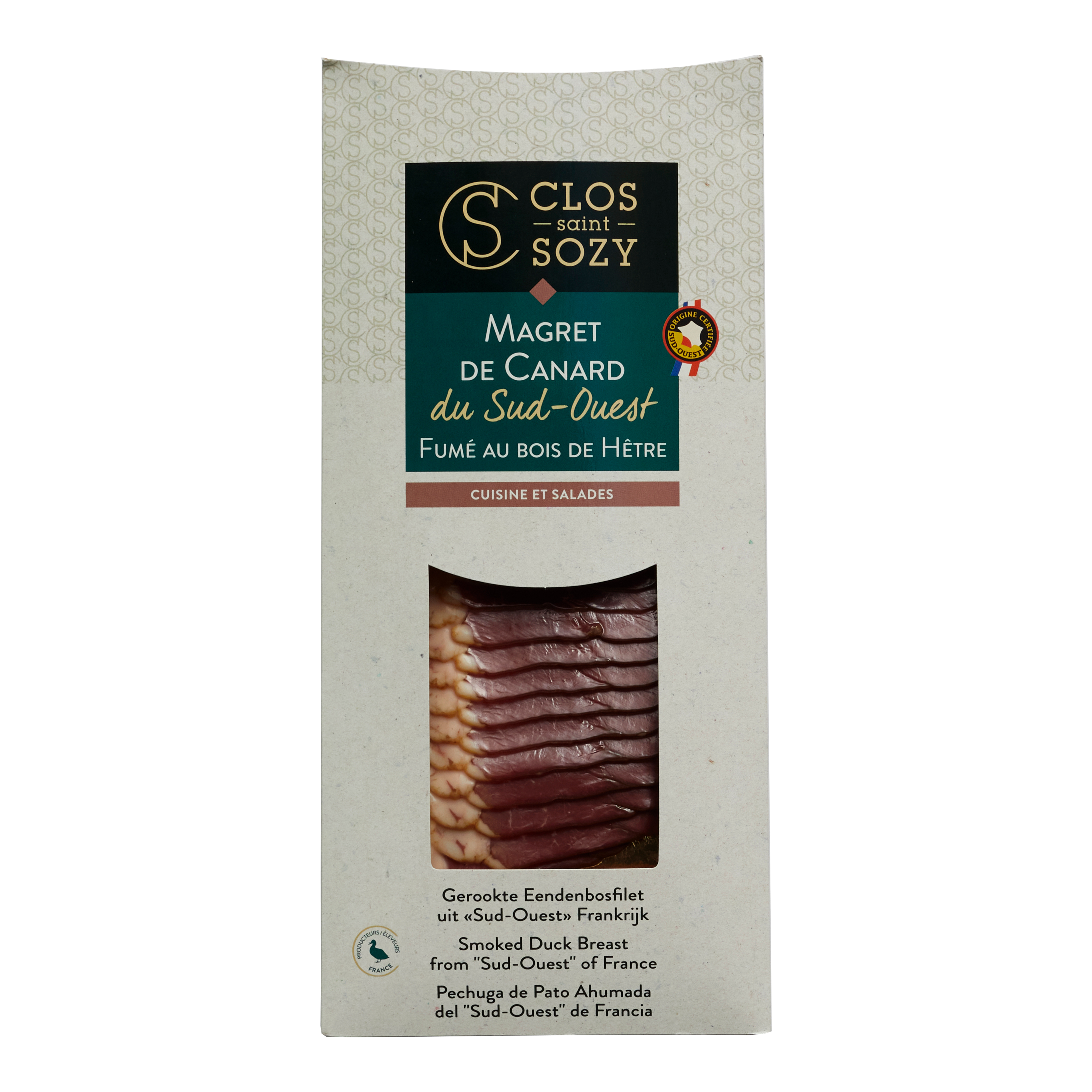 Røget andebryst IGP i skiver 80 g