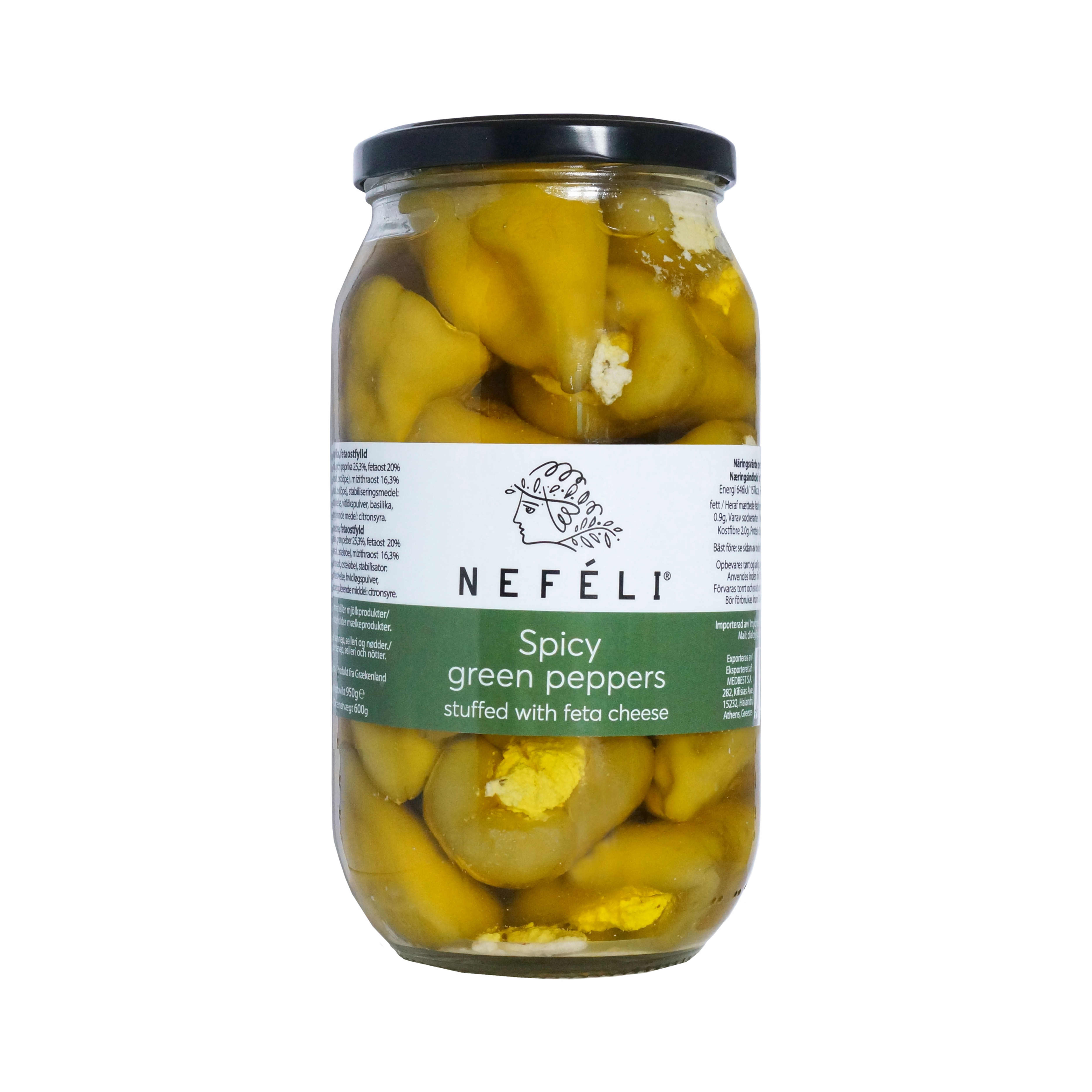 Grøn peber med feta 950 g