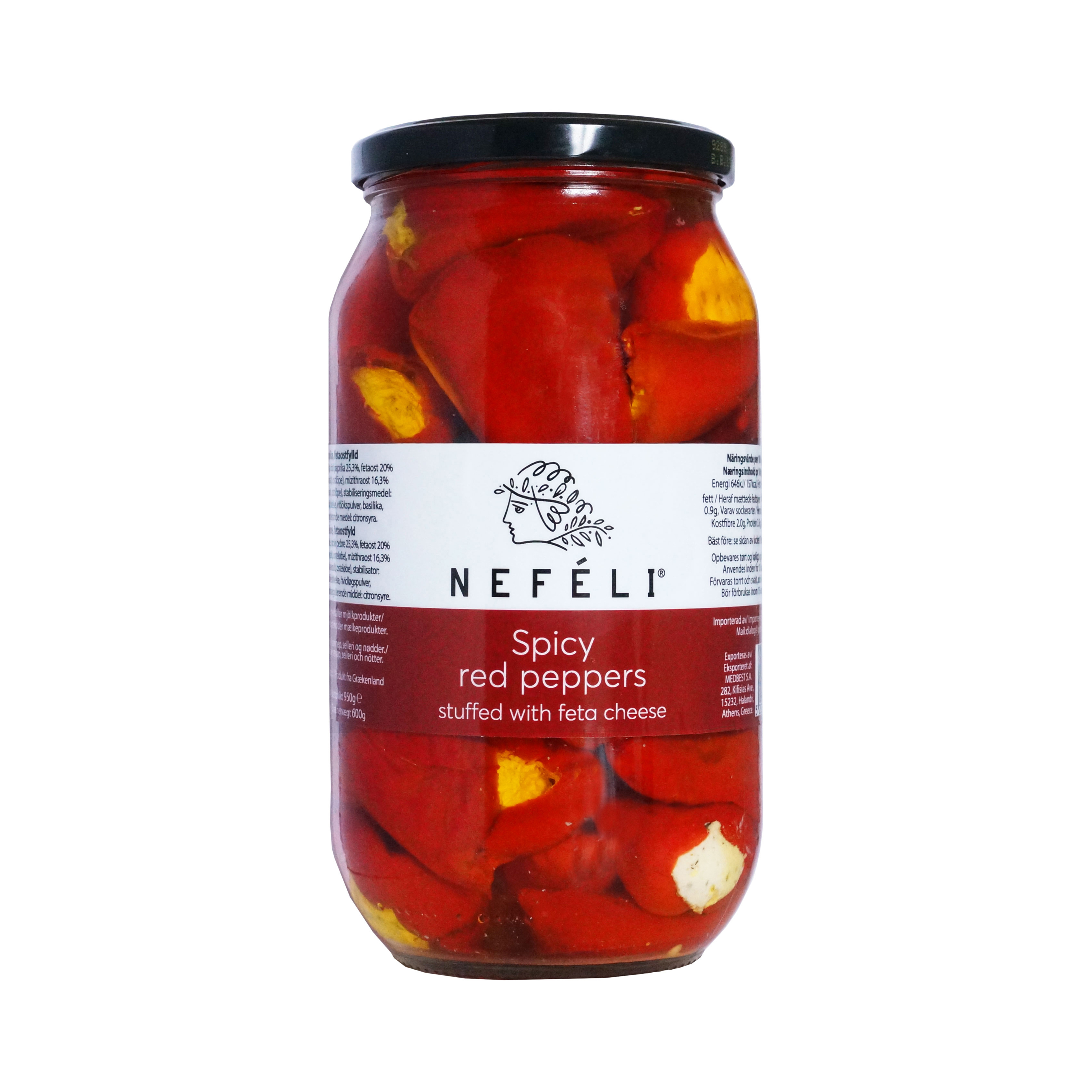 Rød peber med feta 950 g