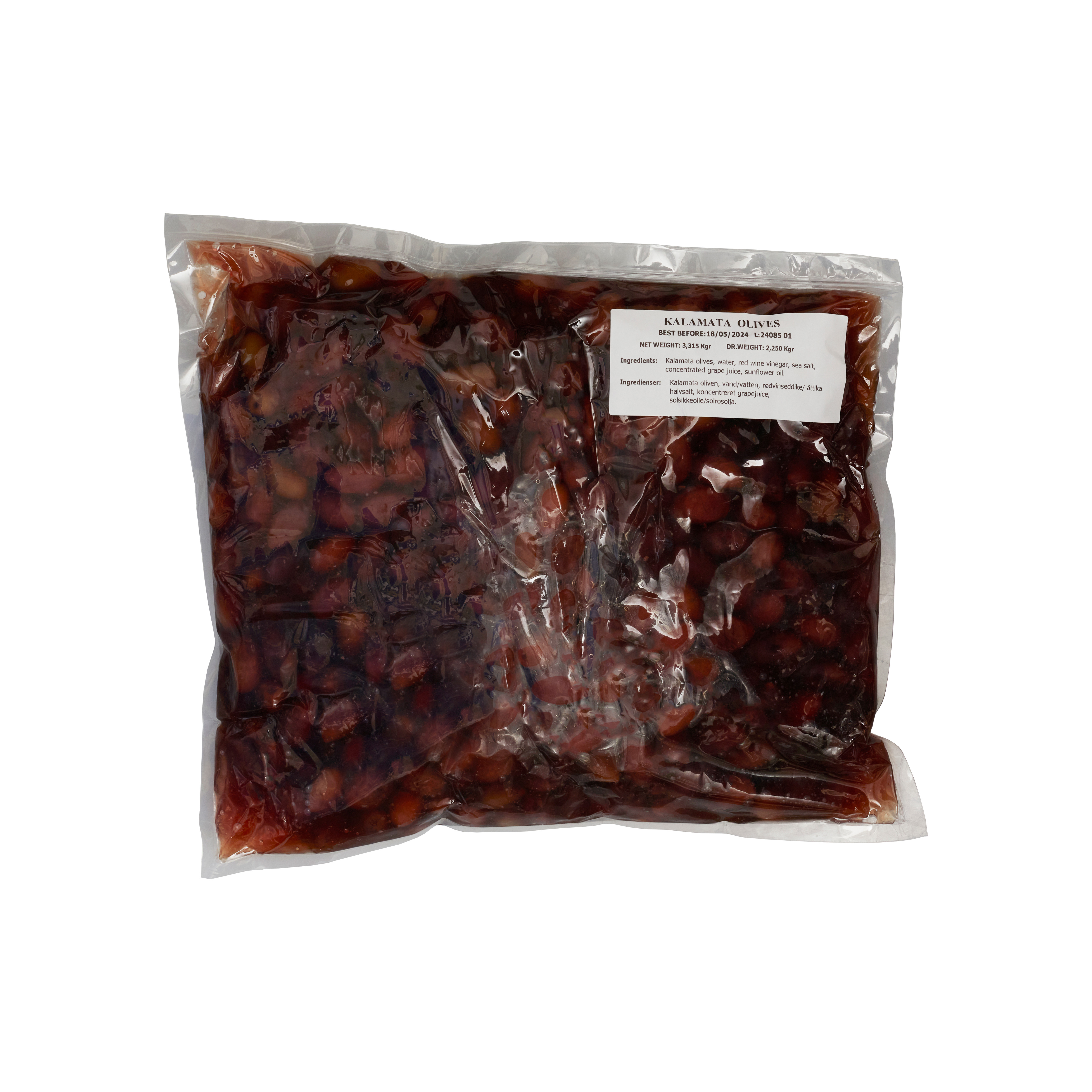 Sorte oliven Kalamata 2,25 kg