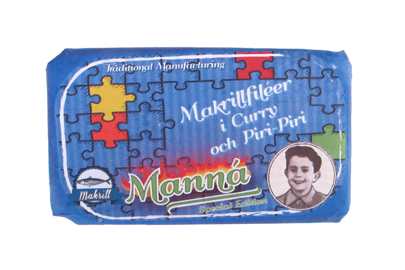 Makrel i karry og piri-piri 120 g